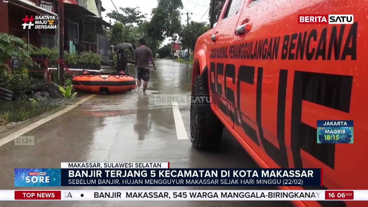 Banjir Parah di Makassar Paksa Ratusan Warga Mengungsi #Beritasatu