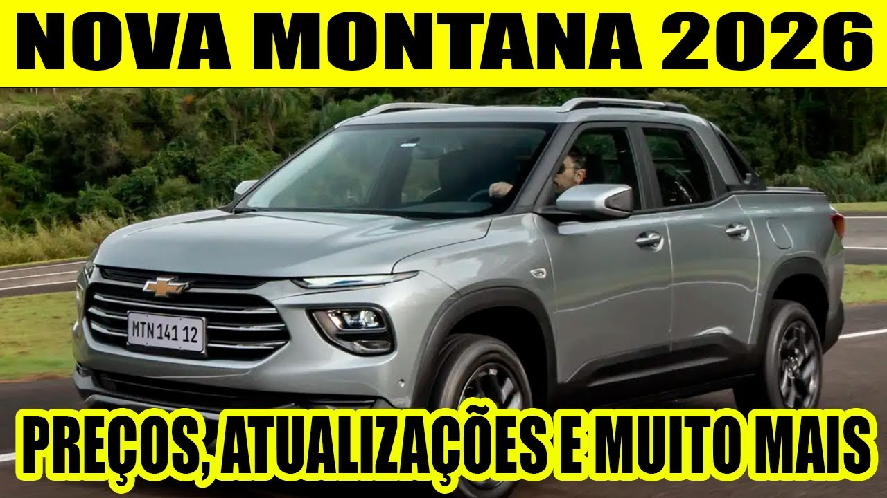 NOVA CHEVROLET MONTANA 2026 - PREÇOS, NOVAS TECNOLOGIAS E MUITO MAIS