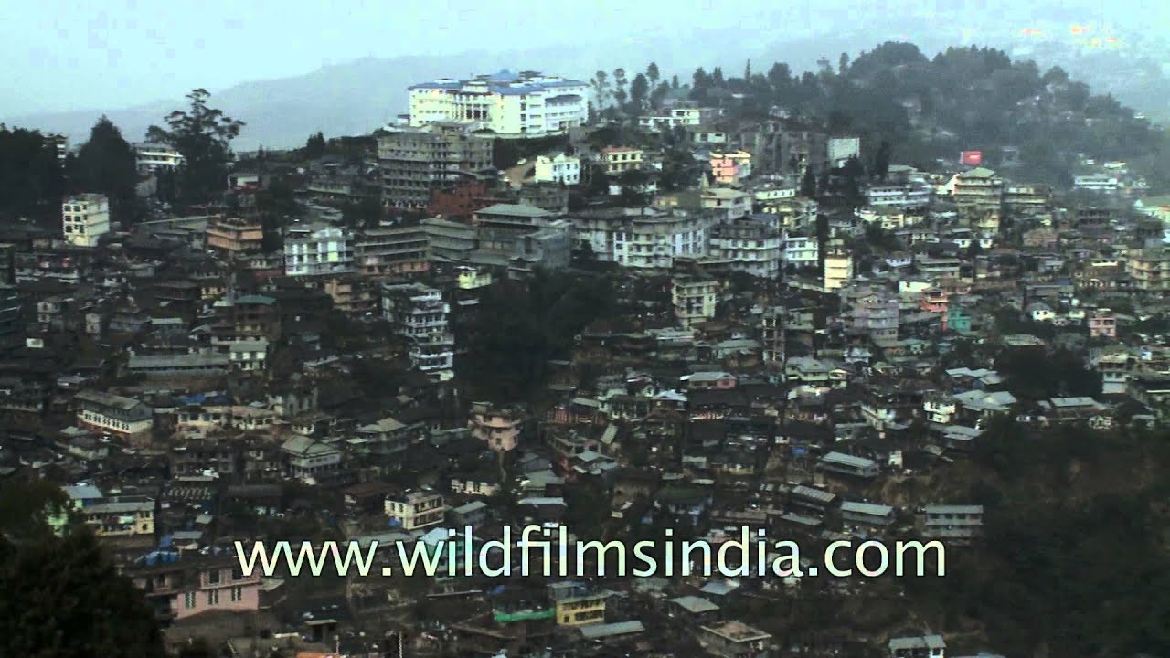View of the city &  Nagaland Police headquarters from Kohima Cathedral