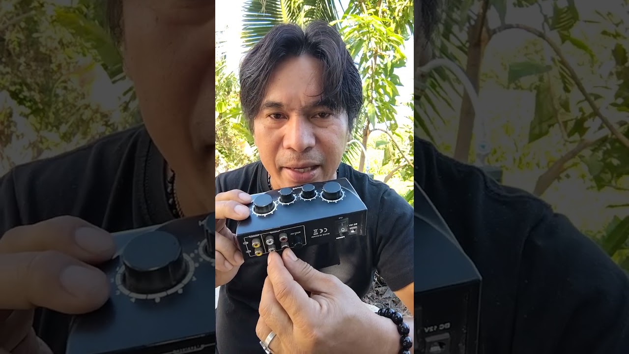 Karaoke sound mixer paano ngaba I connect?#karaoke 