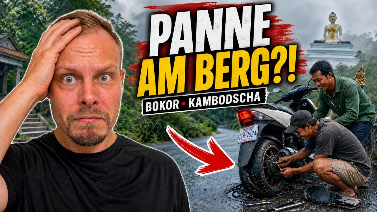 Keilriemenpanne & rettende Einheimische: Abenteuer Bokor Nationalpark in Kambodscha