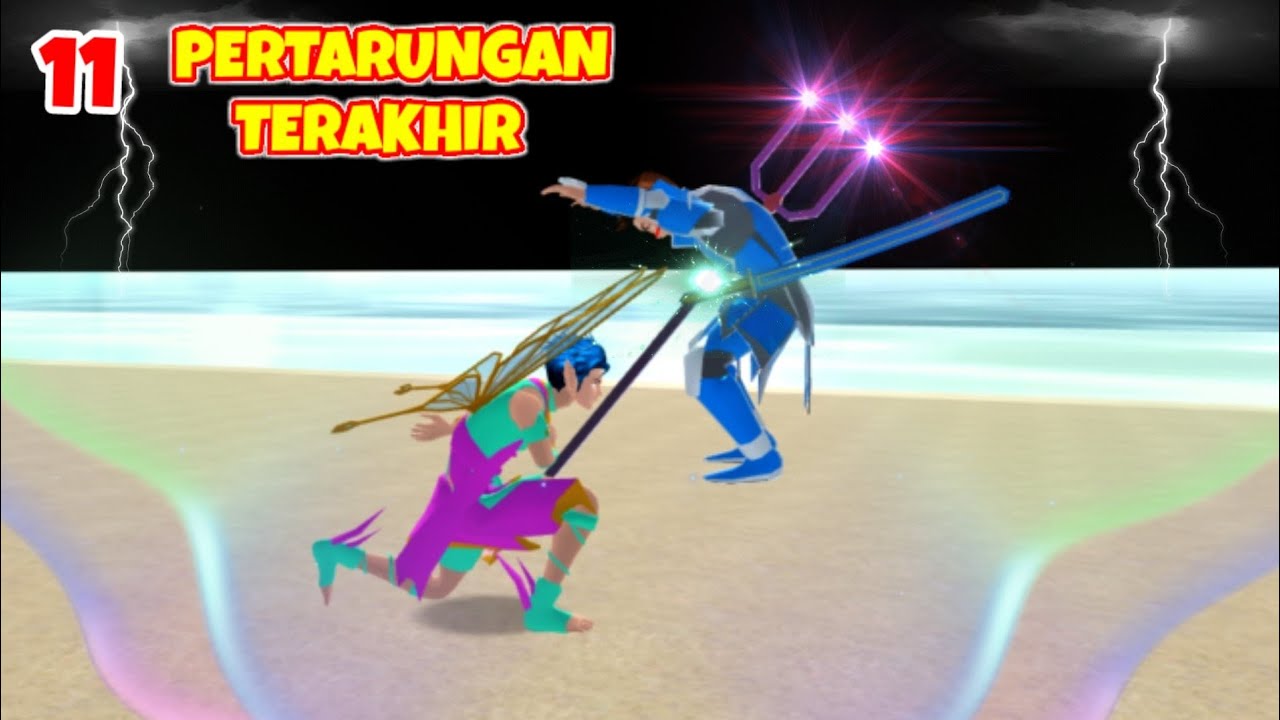 PERTARUNGAN TERAKHIR KING || Sang Dewi Duyung 11 || drama sakura school simulator
