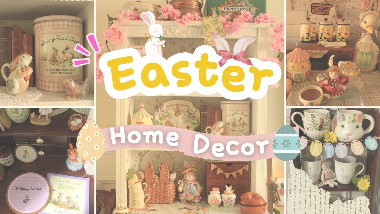 Easter Home decor🐰/decoriamo la casa per Pasqua🏠/embroidery🧵/ricamo/Tasha Tudor📚/cozy spring🌸