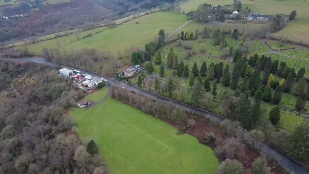 Bargoed To Brithdir Cemetery (Gwaelod y Brithdir) and Back To Bargoed with the Drone, Feb 2026