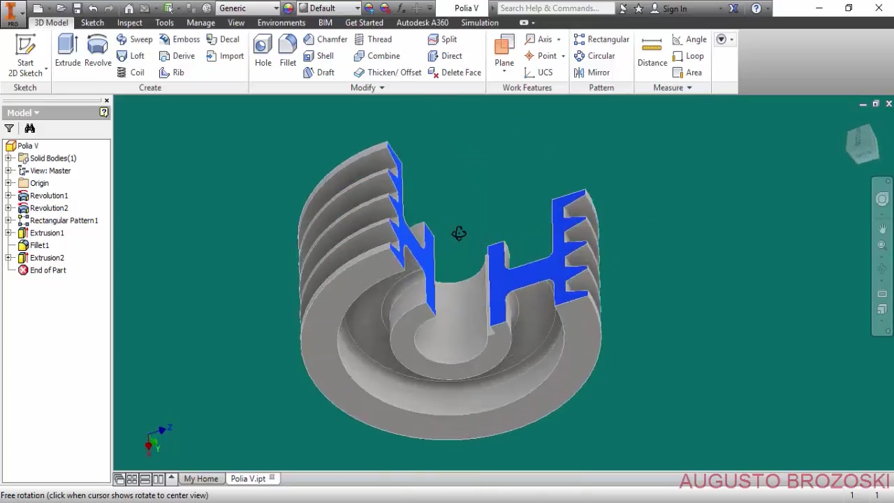 Inventor V Pulley Polia em V