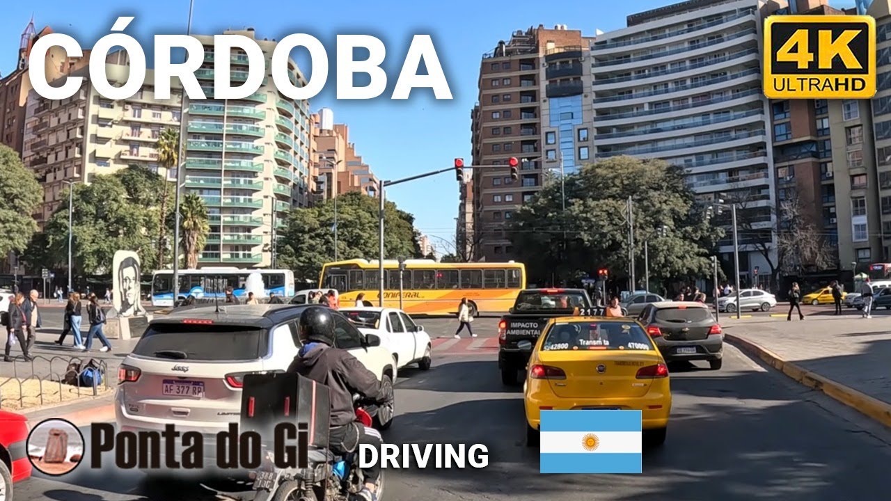 ESTUPENDA y MODERNA CIUDAD de CÓRDOBA [CAPITAL] #driving TOUR 4K uhd 2024 CENTRO de DÍA- ARGENTINA