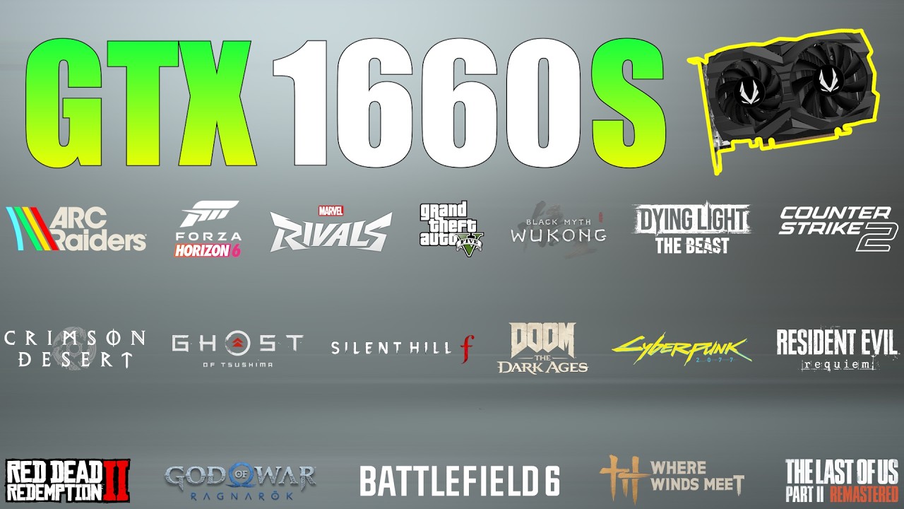 GTX 1660 Super: выживут ли 6 ГБ видеопамяти в 2026 году? (протестировано 35 игр)