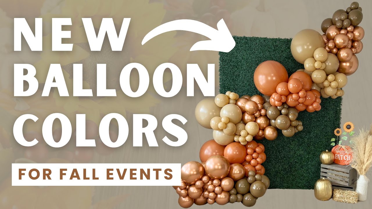New Kalisan Balloons For Fall Themed Balloon Backdrop!