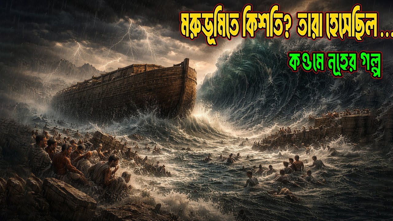 যখন পুরো পৃথিবী ডুবে গিয়েছিল | নূহ (আ.)-এর নৌকা ও মহাপ্লাবন | Bangla Islamic Story