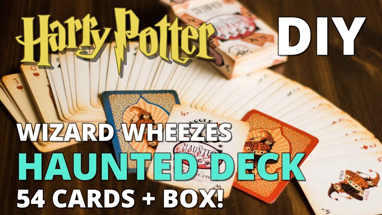 DIY Haunted Deck - Weasleys' Wizard Wheezes Playing Cards
