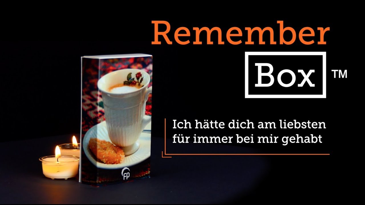 Rememberbox eine greifbare Erinnerung
