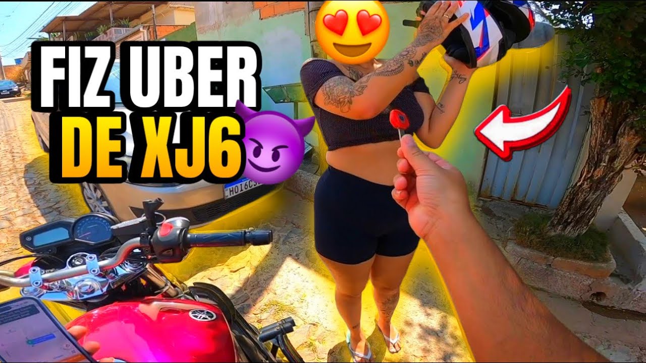 FIZ UBER DE XJ6 E FALEI PRA PASSAGEIRA PILOTAR😱😂