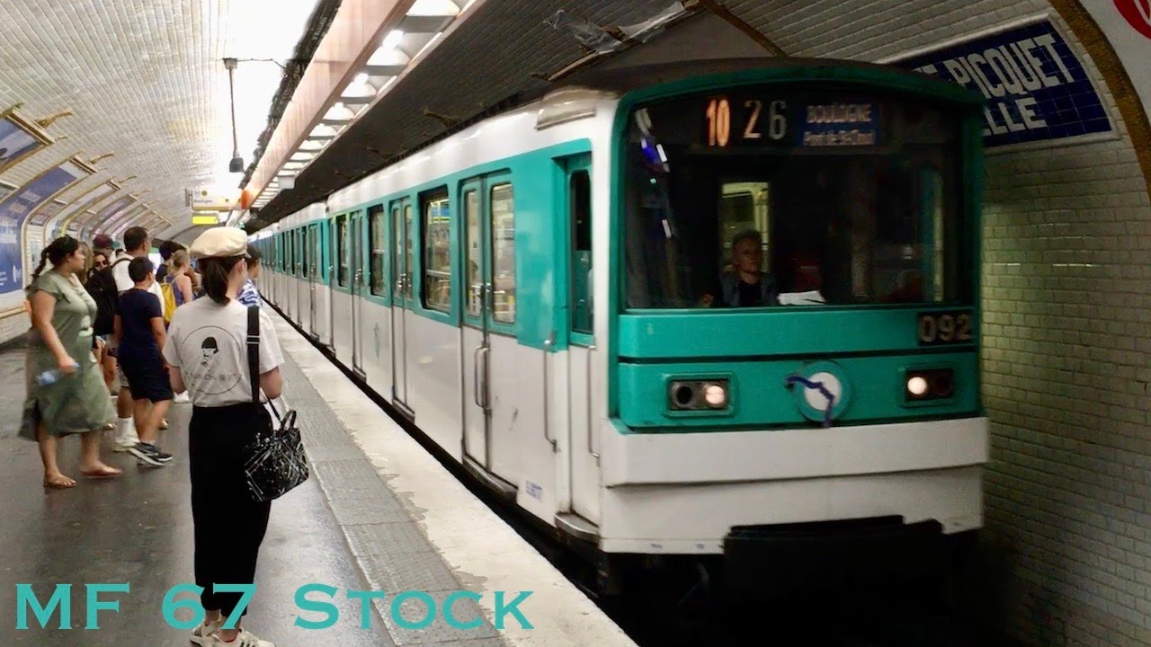 A Paris Métro MF 67 Stock Compilation
