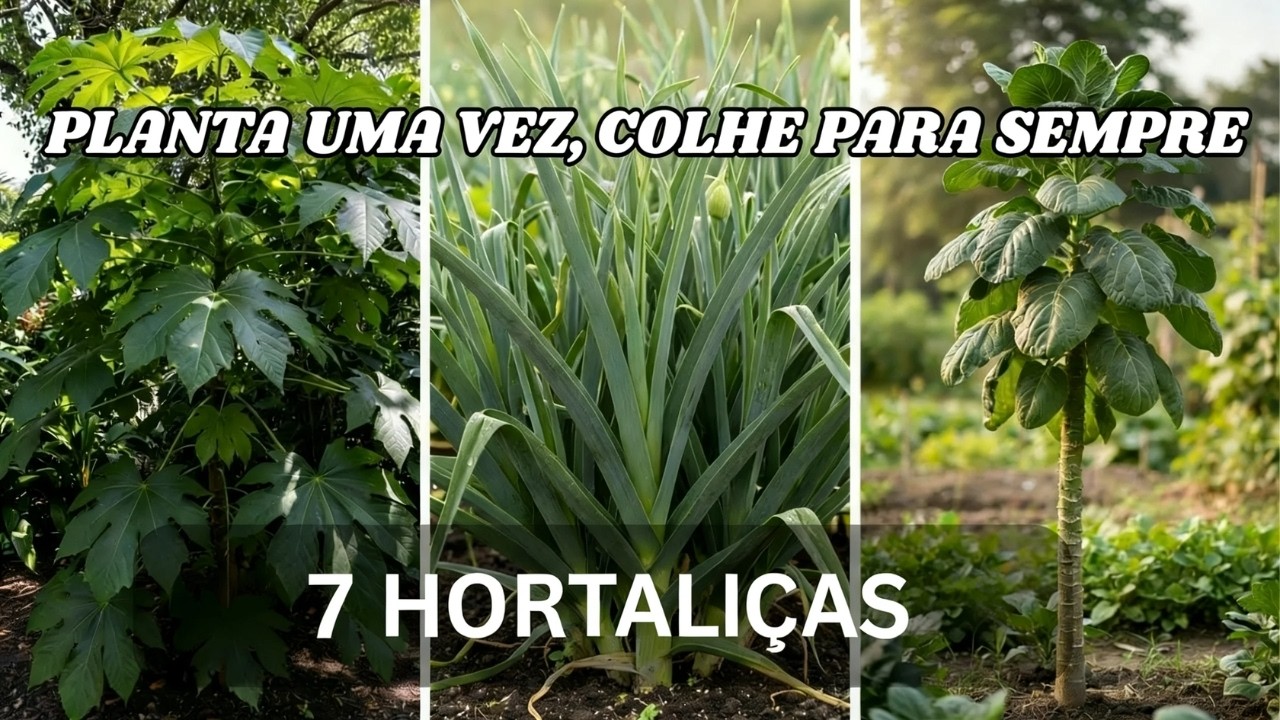 Estes 7 Vegetais Crescem Como Árvores Frutíferas! Plante Uma Vez, Coma Para Sempre