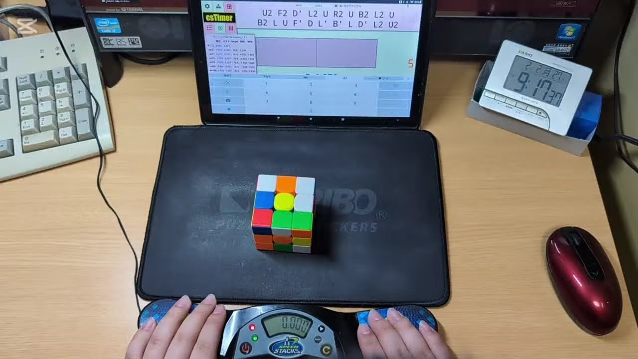 ルービックキューブao5 6.32秒！subNR！