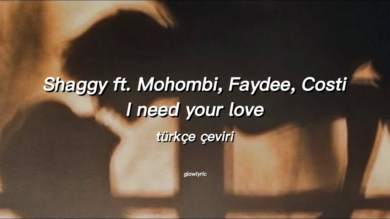 Shaggy - I Need Your Love (türkçe çeviri)