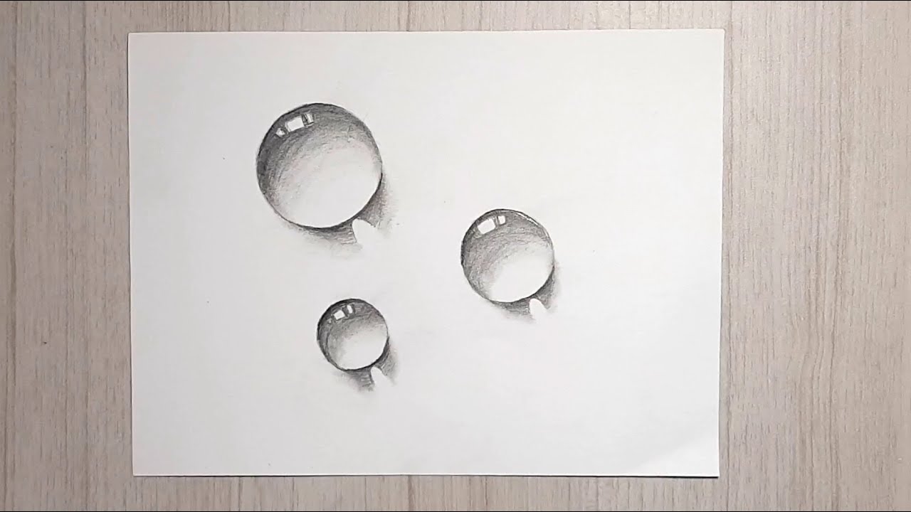 How to Draw Realistic Water Drops | Easy way to Draw Water drops