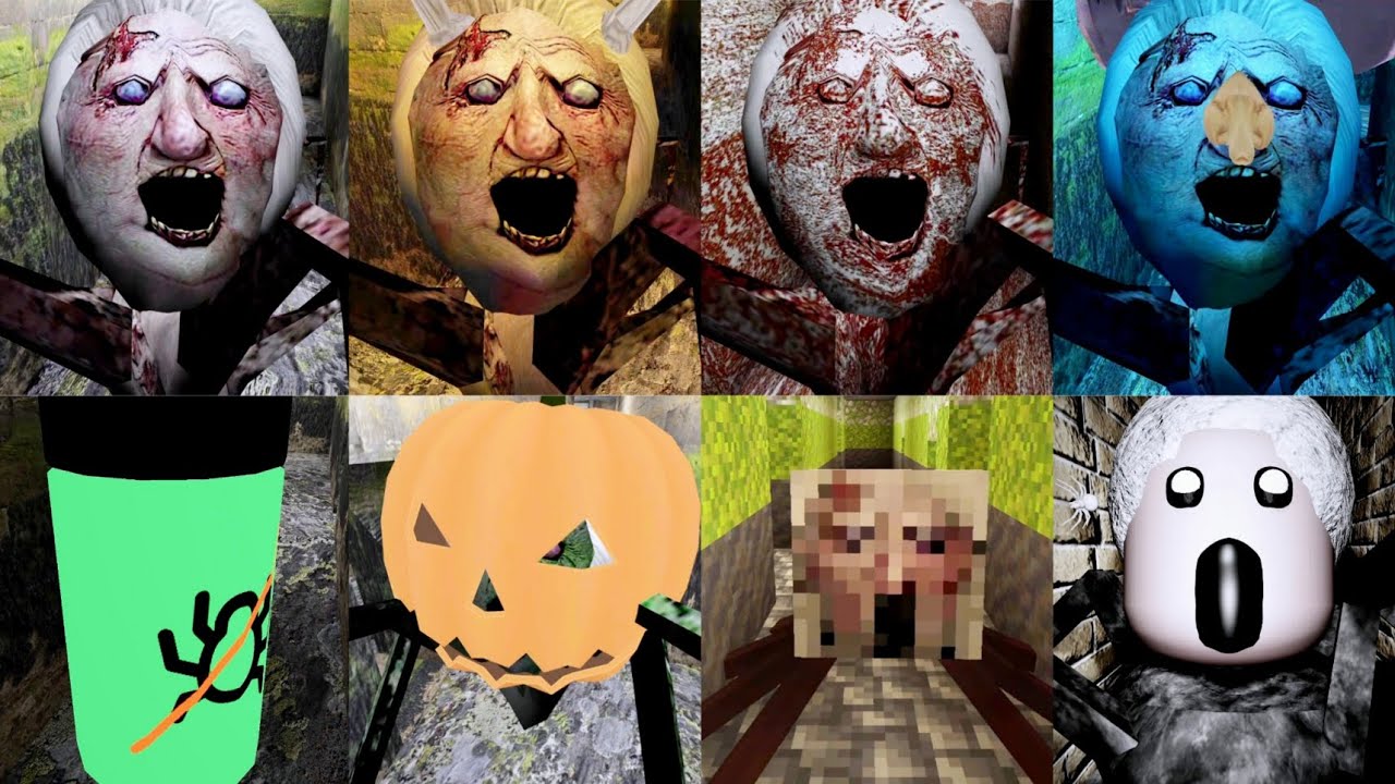 Granny 1.8.8 Spider Mom All Forms | Spider Angeline All Form Jumpscares | Granny Mod