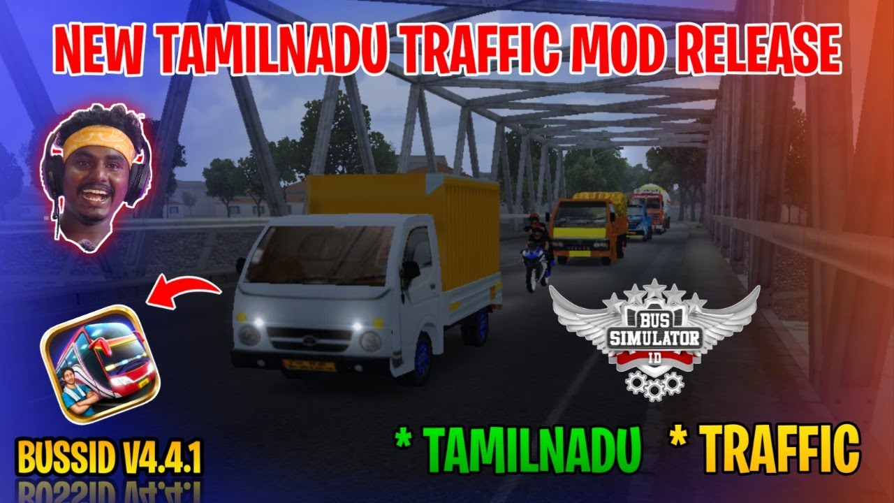 New Tamilnadu Traffic Mod V4.4.v | Bus Simulator Indonesia | Tamilnadu Traffic Mod In Bussid #mod