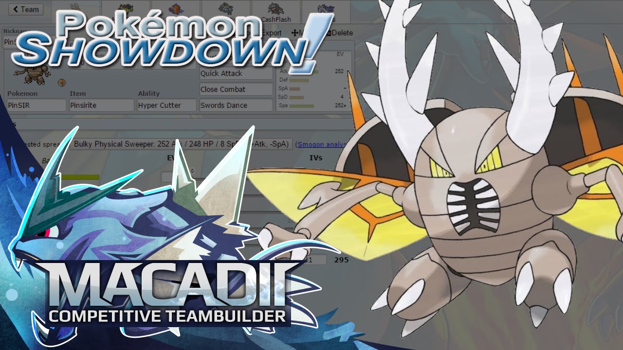 Mega Pinsir Pokemon Showdown OU Team Building w. macadii (Smogon ORAS OU Team)