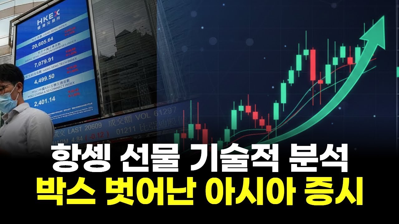 항셍 선물 기술적 분석...드디어 박스 벗어난 아시아 증시