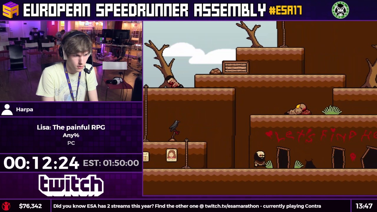 #ESA17 Speedruns - Lisa: The painful RPG [Any%] by Harpa