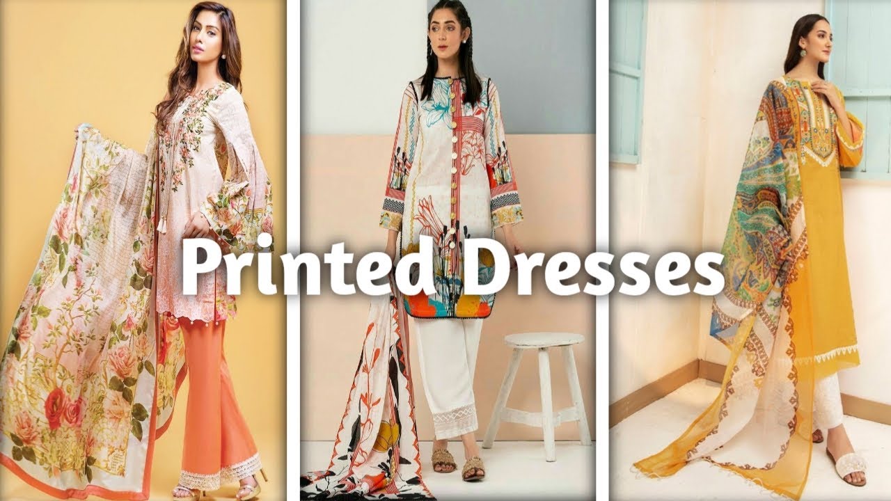 New Lawn Printed Dress Designs Ideas 2023 | @KushiMaqbool