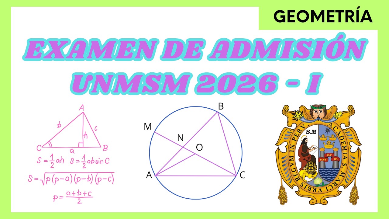 GEOMETRÍA | EXAMEN DE ADMISIÓN UNMSM 2026 - I