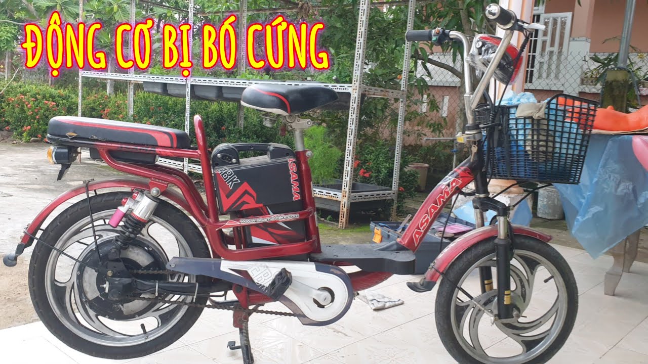Sửa động cơ bánh sau xe đạp điện bị bó cứng không quay được