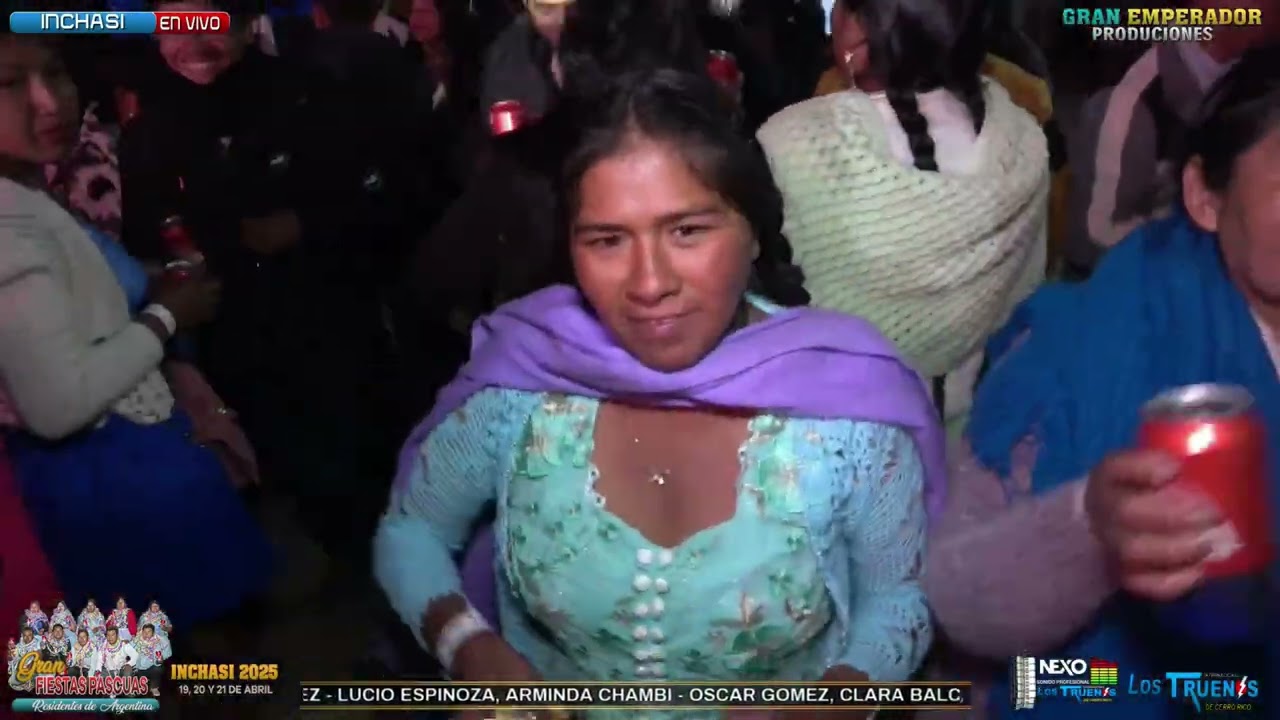 Grupo Truenos en  Vivo Inchasi 2025 / Sábado  Cuarta Parte / Fiestas Pascuas