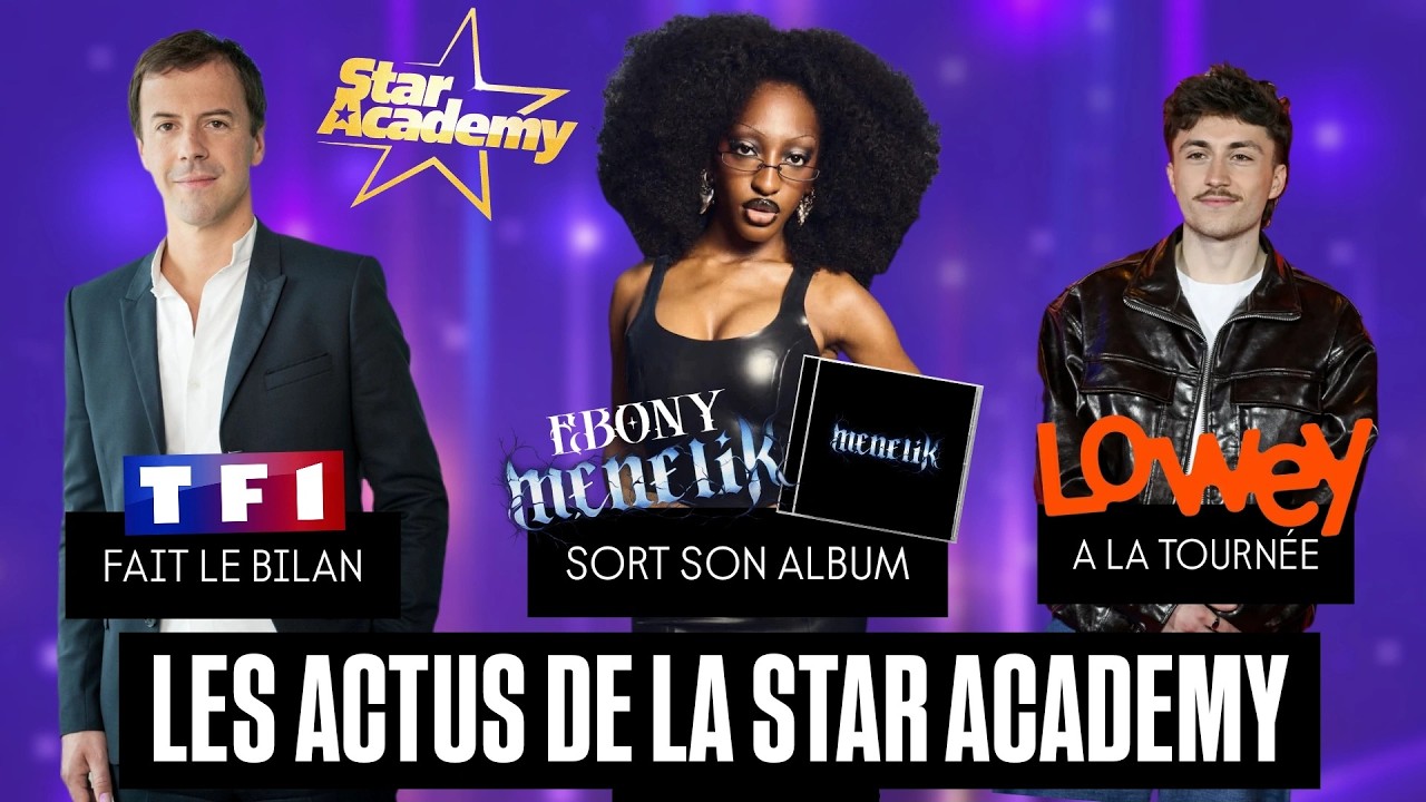 Ebony SORT son album, Leo sur la tournée, TF1 fait le bilan de la Star Academy !