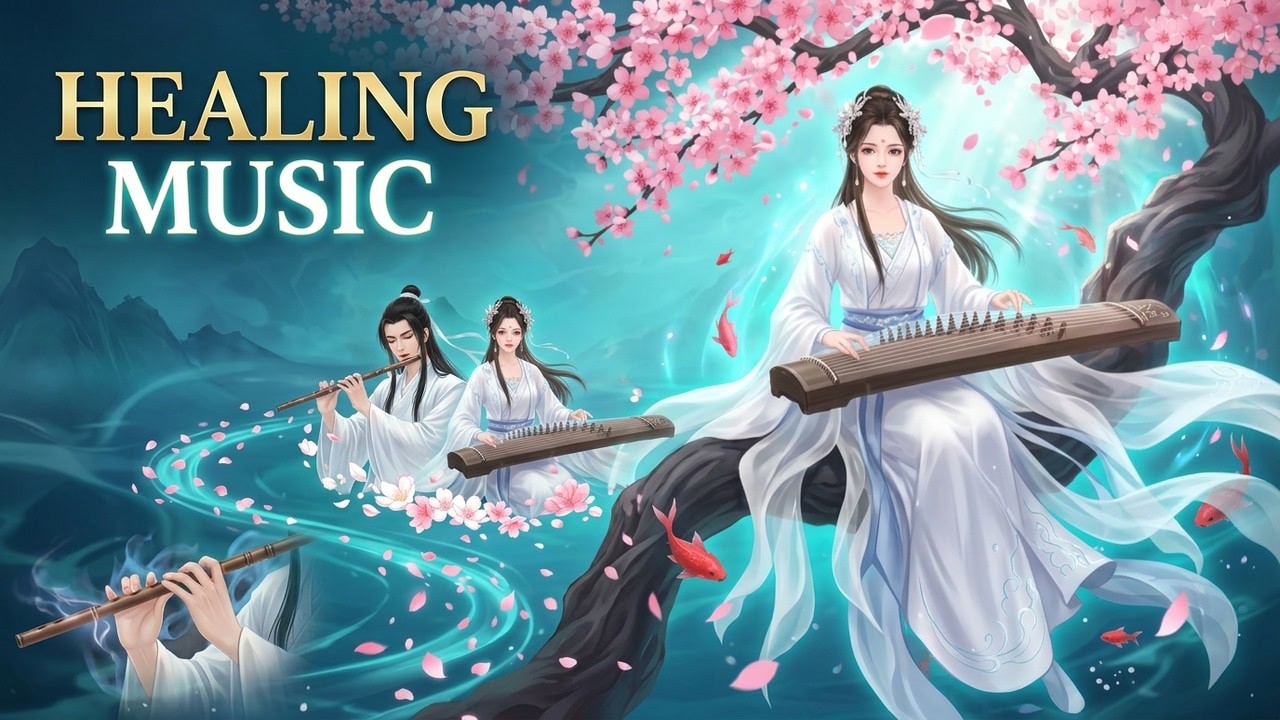 Soothing Guzheng &  Flute 🌿 Healing Music for Stress Relief & Relaxation