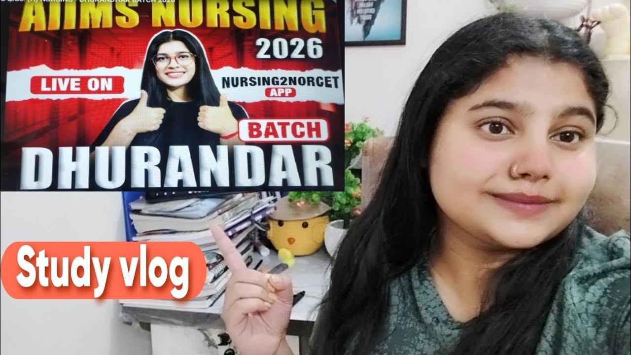 AIIMS Nursing Dream 💙 | A Realistic Study Vlog |Motivation 💪🏻#aiimsnursing #aiims #nursing2norcet 