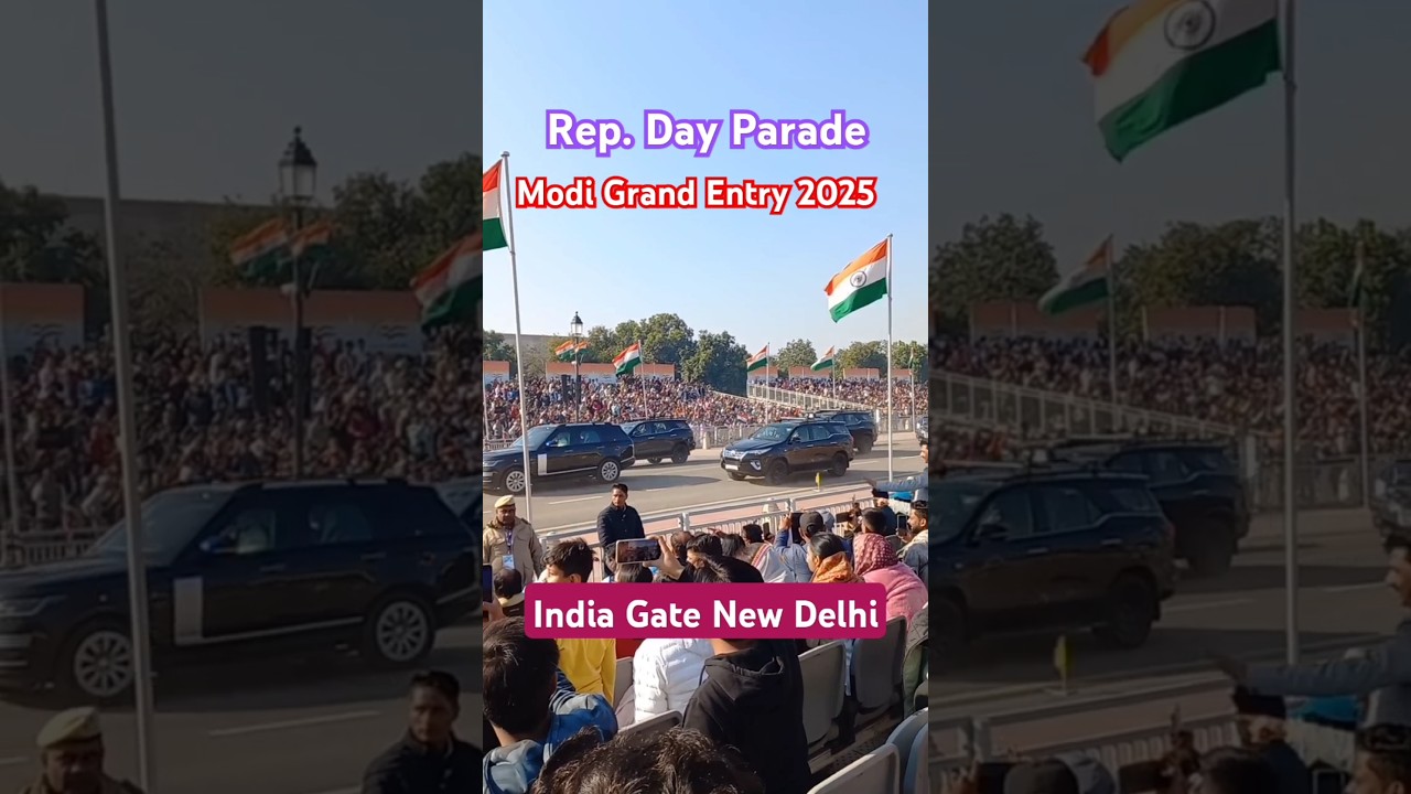 Indian PM Modi Grand Entry 2025 || Republic Day Parade || New India