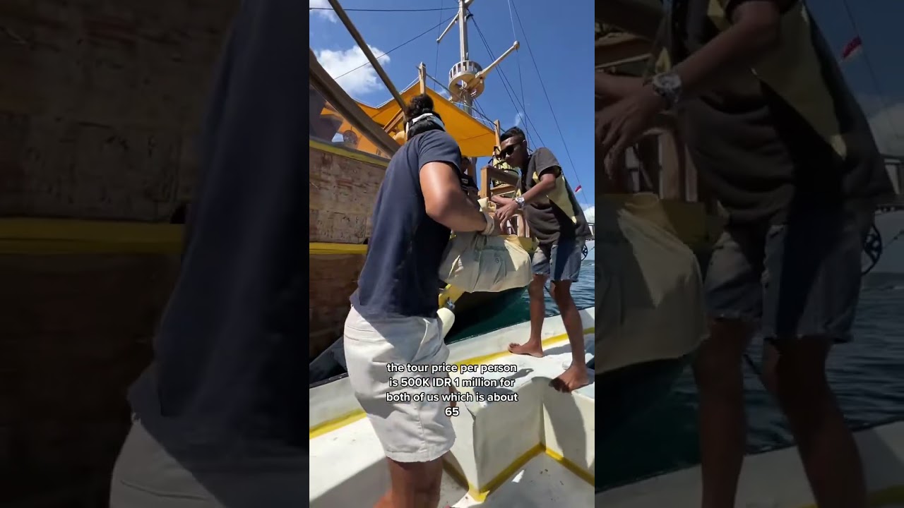 HOW MUCH IT COSTS TO SAIL KOMODO FOR 3 DAYS #shorts