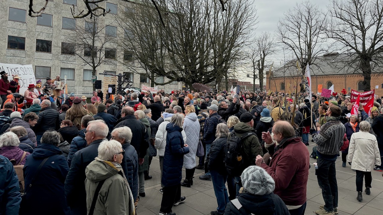 Demo mod socialkrise i Aarhus