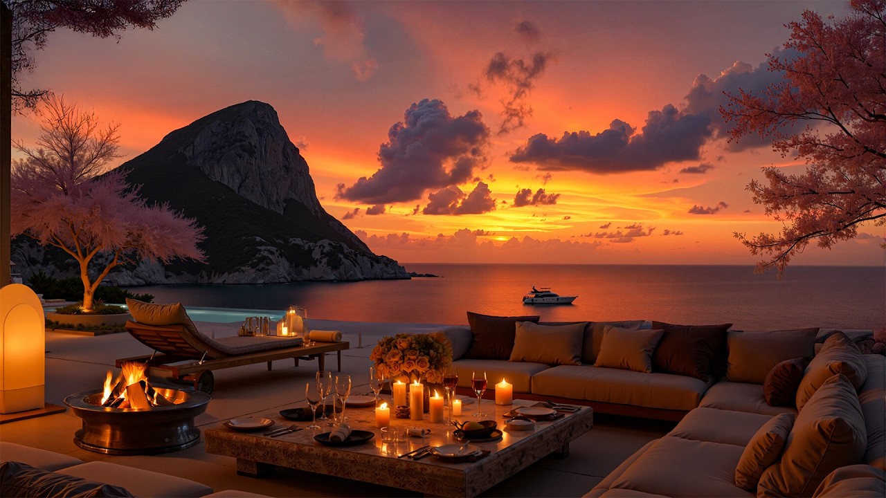 Romantic Jazz On A Balcony Overlooking The Warm Sunset - Soothing Jazz Music To Uplift The Spirit