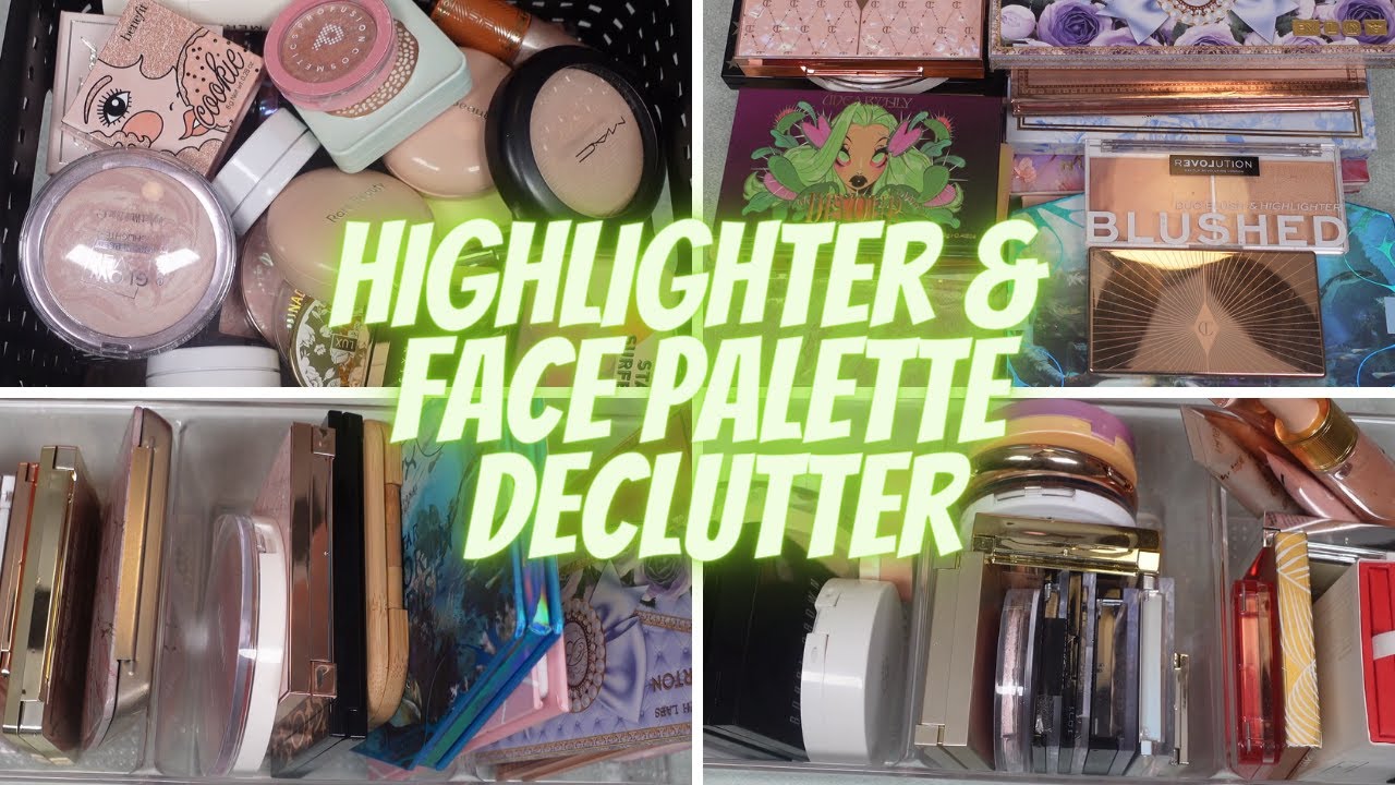 Highlighter & Face Palette Declutter 2023 Vol. 3