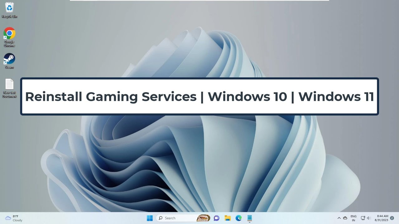 Reinstall Gaming Services | Windows 10 | Windows 11