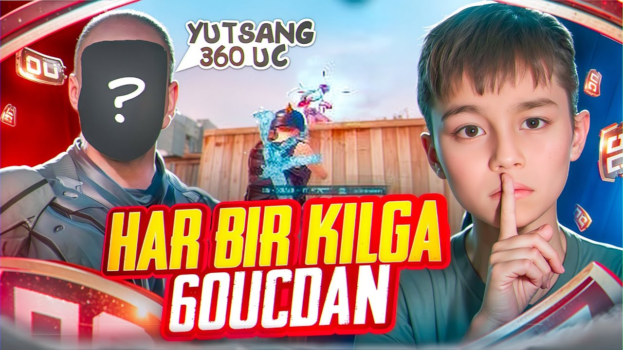 🎯 PADVORDAN RANDOM ODMAGA HAR SHOTIGA 60 UC DAN BERDIM // SHERTOY PUBGM