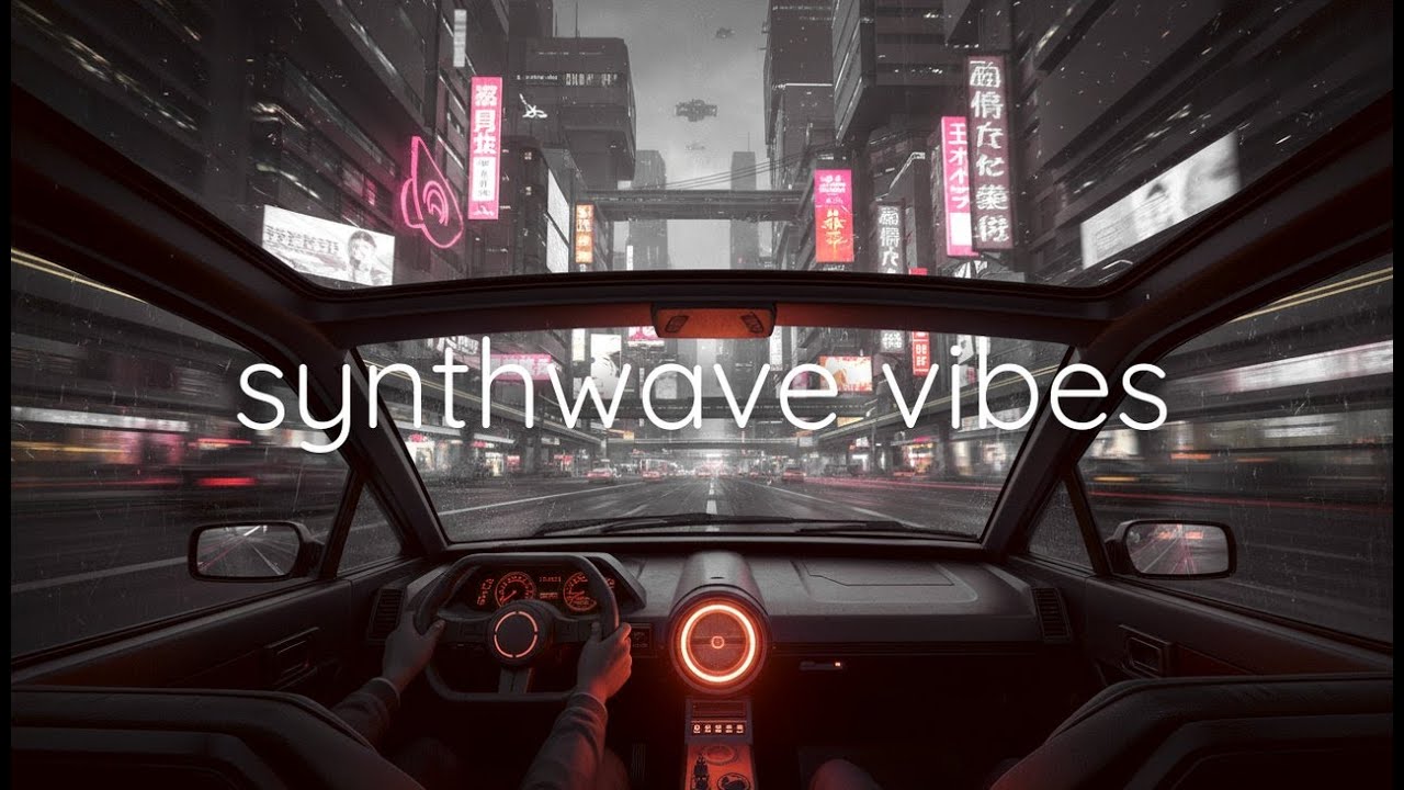 Drive Through a Cyberpunk City | Synthwave for Focus & Study (4K)