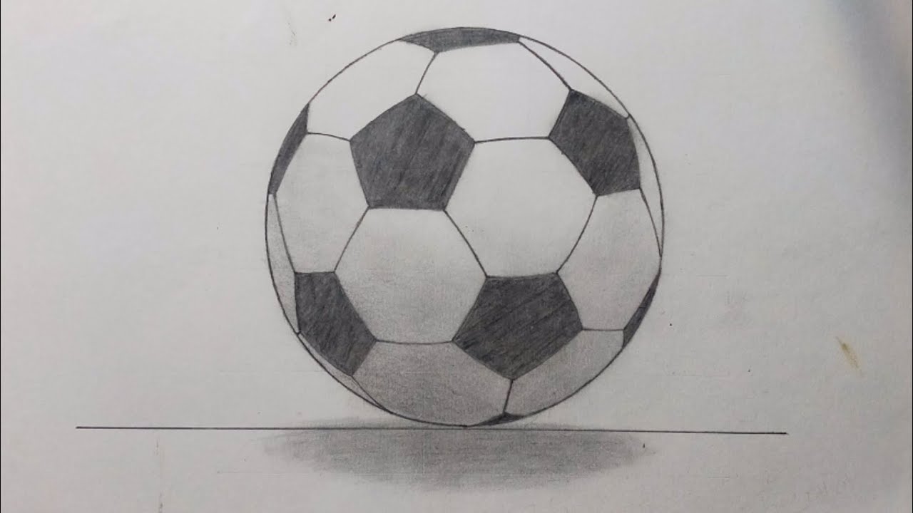 #No-50 #Drawing || How to draw a Football Easy || in 3D Ball
