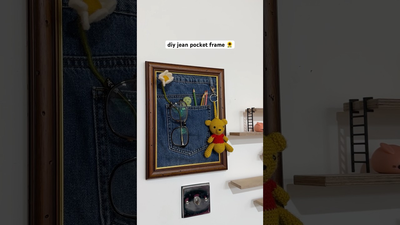 diy jean pocket frame 🌻