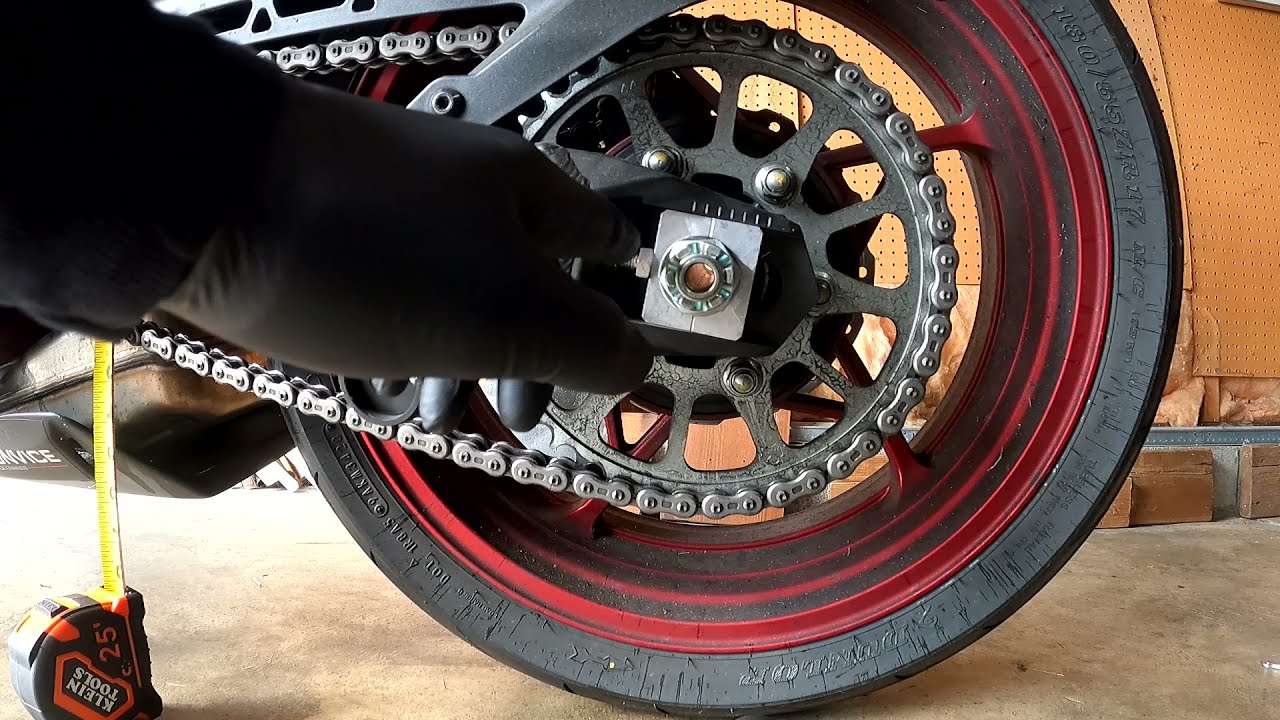 Kawasaki Z900 Chain Tension Adjustment
