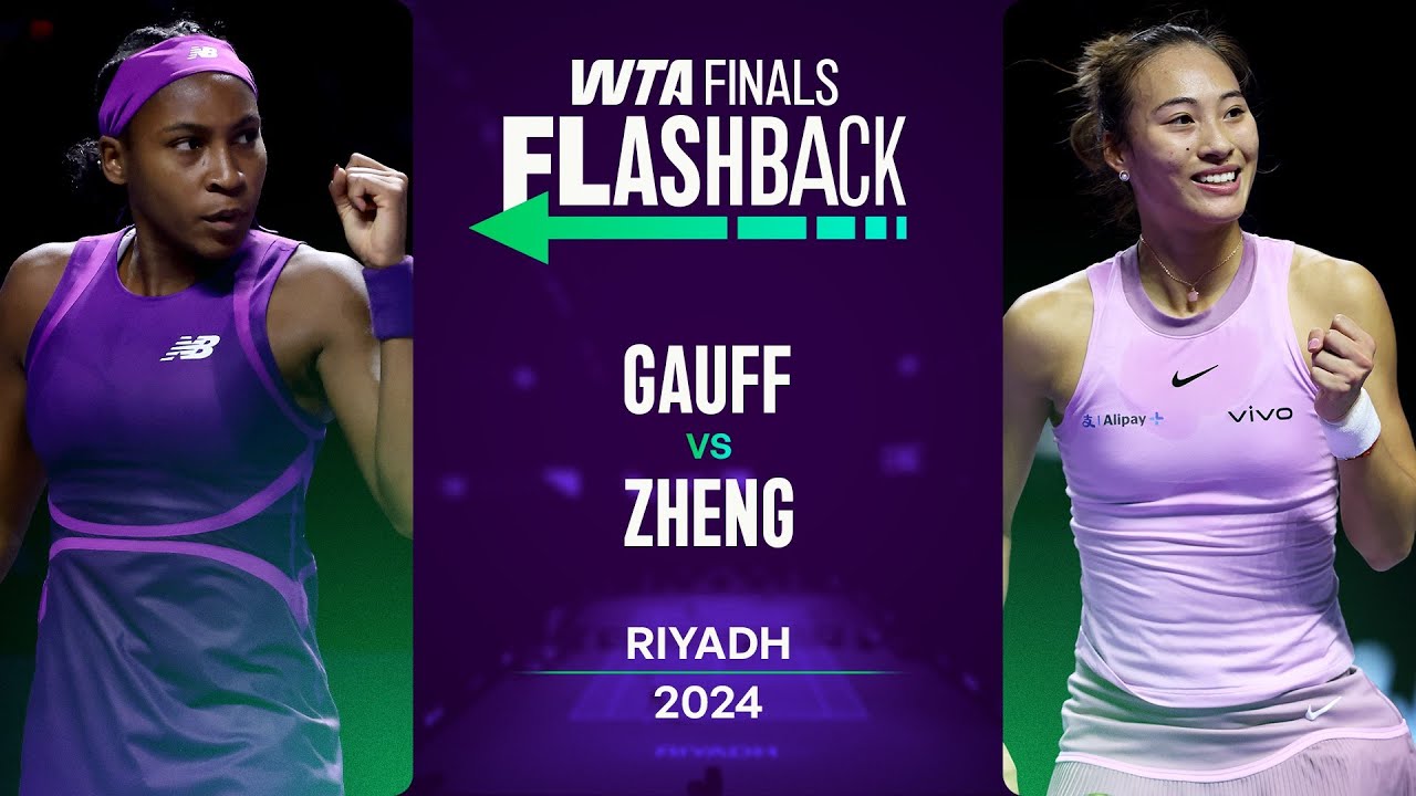 Coco Gauff vs Qinwen Zheng Full Match | WTA Finals 2024 | WTA Highlights