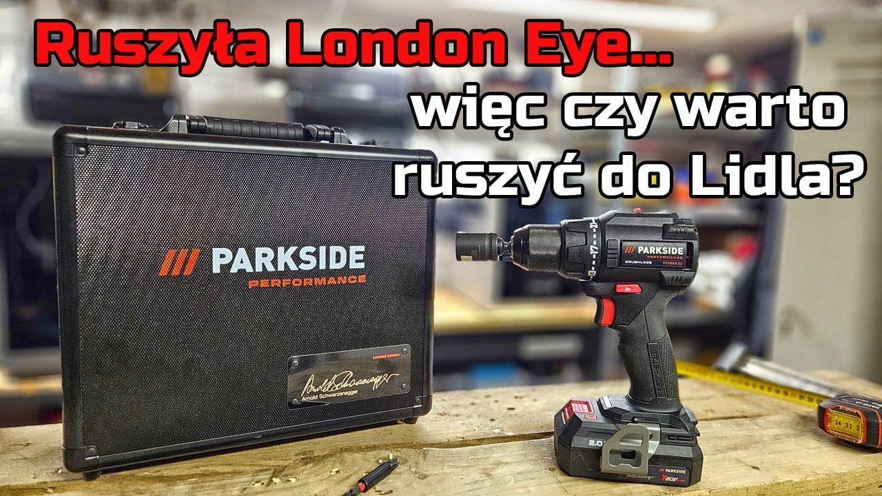 Parkside PPABSS 20 Li A1 - Wkrętarka kt&oacute;ra pobiła rekord Guinnessa i ruszyła London Eye - TEST