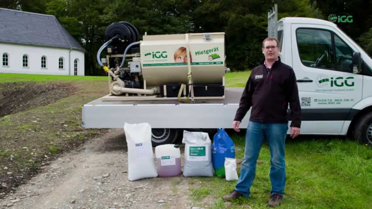 Bedienung eines Finn T 30 HydroSeeders