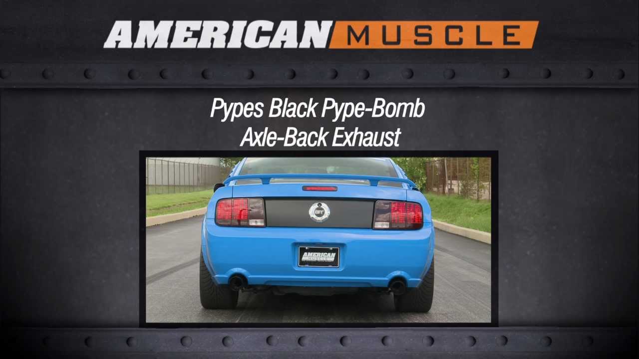 2005-2010 Mustang Pypes Exhaust Sound Clip Black Pype-Bomb Axle-Back (GT, GT500) Review