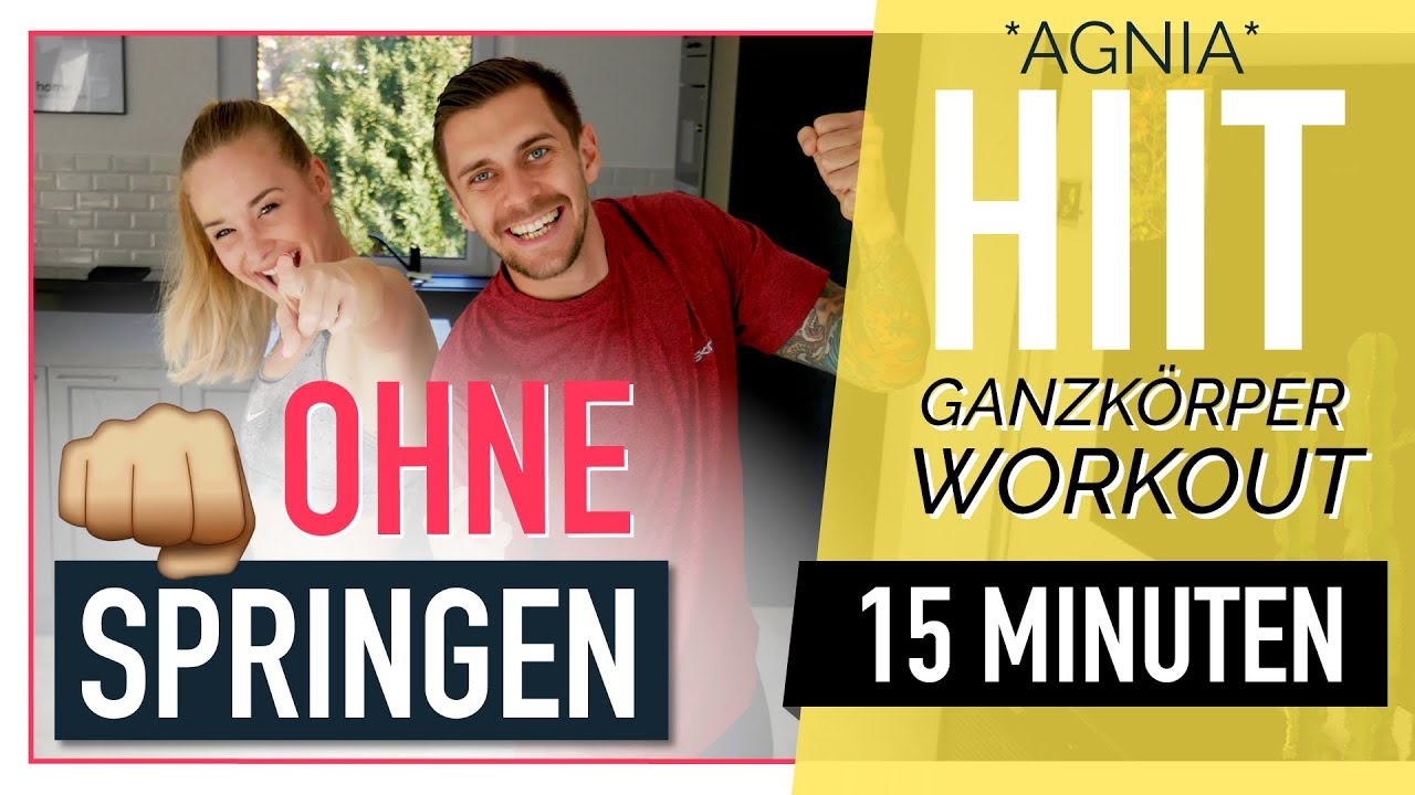 HIIT Workout OHNE Springen – 15 Übungen zum Mitmachen | *AGNIA* | Muskelaufbau + Fettverbrennung