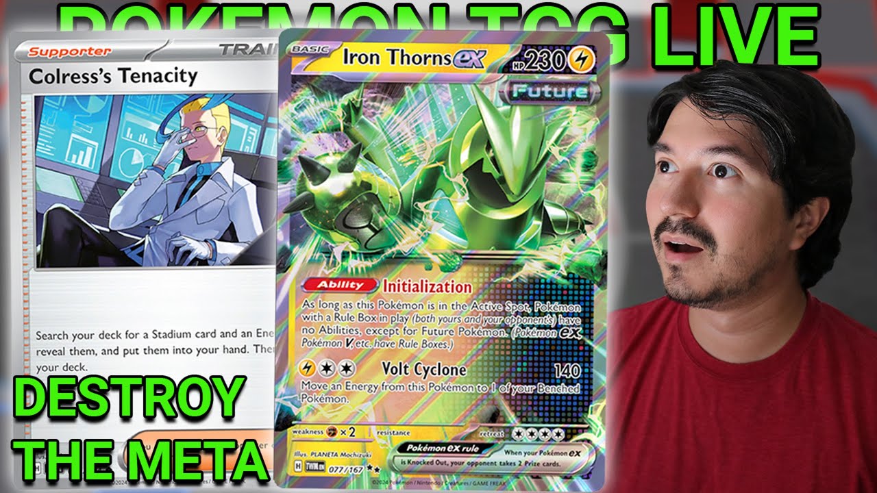 Climbing the Pokemon TCG Live Ladder with this Broken Quad Iron Thorns EX Deck